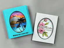 Load image into Gallery viewer, Gina K. Designs - Stamp - Tropical Silhouettes. By Gina K Designs. Measures 6"X8". Available at Embellish Away located in Bowmanville Ontario Canada Example by Gina K. Designs