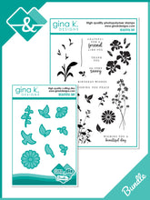 Charger l'image dans la galerie, Gina K. Designs - Stamp & Die Set - Beautiful Day. Beautiful Day is a stamp set by Gina K Designs. This set is made of premium clear photopolymer and measures 6" X 8". Made in the USA. Available at Embellish Away located in Bowmanville Ontario Canada.