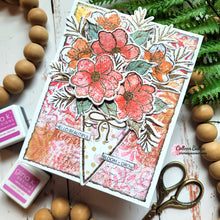 Cargar imagen en el visor de la galería, Gina K. Designs - Stamp & Die Set - Beauty In Everything. Beauty in Everything is a stamp and die set by Lisa Hetrick. This set is made of premium clear photopolymer and measures 6" X 8". Made in the USA. Available at Embellish Away located in Bowmanville Ontario Canada. Example by brand ambassador.