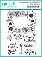 Charger l'image dans la galerie, Gina K. Designs - Stamp & Die Set - Flowering Frame. Set by Melanie Muenchinger. At Embellish Away in Bowmanville Ontario Canada.
