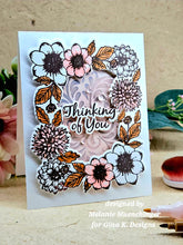 Charger l'image dans la galerie, Gina K. Designs - Stamp & Die Set - Flowering Frame. Set by Melanie Muenchinger. At Embellish Away in Bowmanville Ontario Canada. Example by Melanie Muenchinger.