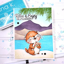 Load image into Gallery viewer, Gina K. Designs - Stamp & Die Set - Otterly Delightful. Set by Dina Gerner. At Embellish Away in Bowmanville Ontario Canada. Example by Dina Gerner.