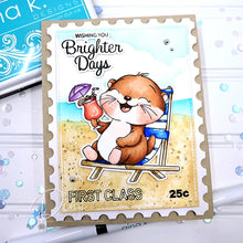 Load image into Gallery viewer, Gina K. Designs - Stamp & Die Set - Otterly Delightful. Set by Dina Gerner. At Embellish Away in Bowmanville Ontario Canada. Example by Dina Gerner.