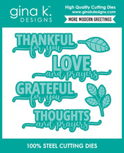 Load image into Gallery viewer, Gina K. Designs - Stamp & Dies - More Modern Greetings. Available at Embellish Away in Bowmanville Ontario Canada.
