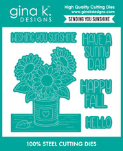 Cargar imagen en el visor de la galería, Gina K. Designs - Stamp & Dies - Sending You Sunshine. Available at Embellish Away in Bowmanville Ontario Canada.