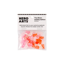 Cargar imagen en el visor de la galería, Hero Arts - Embellishment - Tiny Bears Holiday Edition - Tiny Bears. Pink, red, orange and white. Available at Embellish Away in Bowmanville Ontario Canada.