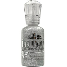 Load image into Gallery viewer, Nuvo - Glitter Drops - 1.1oz - Choose from Variety, each sold separately. Tonic Studios-Nuvo Glitter Drops. Add 3D beads in various sizes to craft projects for that extra sparkle! Available at Embellish Away located in Bowmanville Ontario Canada. Silver Moondust