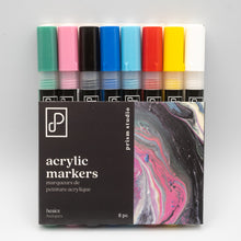 將圖片載入圖庫檢視器 Prism Studio - Acrylic Paint Markers - Basics - 8 Pack. Available at Embellish Away located in Bowmanville Ontario Canada.