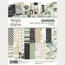 Charger l'image dans la galerie, Simple Stories - 6X8 Paper Pad - Simple Vintage Timeless Harmony. 24 Sheets. At Embellish Away in Bowmanville Ontario Canada.