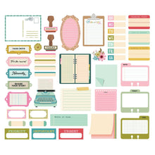 Cargar imagen en el visor de la galería, Simple Stories - Bits & Pieces Die-Cuts - 43/Pkg - Journal - Noteworthy. Die-cuts are a great addition to scrapbook pages, greeting cards and more! The perfect embellishment for all your paper crafting needs! Available at Embellish Away located in Bowmanville Ontario Canada.