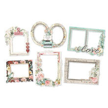 Load image into Gallery viewer, Simple Stories - Chipboard Frames - Simple Vintage Love Story. Embellishments can add whimsy, dimension, color and style to greeting cards, scrapbook pages, altered art, mixed media and more. Available at Embellish Away located in Bowmanville Ontario Canada.