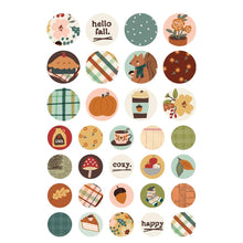 गैलरी व्यूवर में इमेज लोड करें, Simple Stories -Sticker Book 12/Sheets - Cider & Donuts. The stickers can be used to creatively embellish any project of your choice. Be it for scrapbooks, photo albums, or planners, the eye-catching pieces are guaranteed to add style on any artwork! Available at Embellish Away located in Bowmanville Ontario Canada.