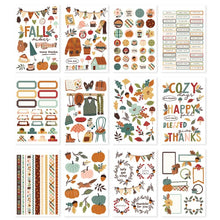 गैलरी व्यूवर में इमेज लोड करें, Simple Stories -Sticker Book 12/Sheets - Cider & Donuts. The stickers can be used to creatively embellish any project of your choice. Be it for scrapbooks, photo albums, or planners, the eye-catching pieces are guaranteed to add style on any artwork! Available at Embellish Away located in Bowmanville Ontario Canada.