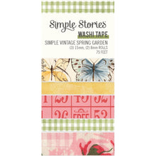 Charger l'image dans la galerie, Simple Stories - Washi Tape - 5/Pkg - Simple Vintage Spring Garden. This package of washi tape features five rolls. There are two 8mm wide rolls and three 15mm wide rolls. There are 75 feet of washi tape altogether. Available at Embellish Away located in Bowmanville Ontario Canada.