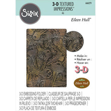 Load image into Gallery viewer, Sizzix - 3D Textured Impressions By Eileen Hull - Keys. Impress friends and family with the amazing definition and detail in this key themed Embossing Folder by Eileen Hull. Available at Embellish Away located in Bowmanville Ontario Canada.