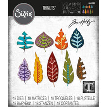 गैलरी व्यूवर में इमेज लोड करें, Sizzix - Thinlits Dies By Tim Holtz - 18/Pkg - Artsy Leaves. Inspired by all things autumnal, in Tim's signature style, these beautiful leaf shapes are perfect to work as the center of your project, or for adorning seasonal makes. Available at Embellish Away located in Bowmanville Ontario Canada.