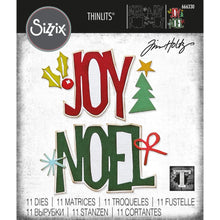 Load image into Gallery viewer, Sizzix - Thinlits Dies By Tim Holtz - 11/Pkg - Big Tidings. Available at Embellish Away located in Bowmanville Ontario Canada.