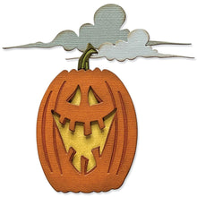 Load image into Gallery viewer, Sizzix - Thinlits Dies By Tim Holtz - 7/Pkg - Edison Colorize. Carve out room for Edison, an exciting new addition to the Colorize family. Designed by Tim Holtz, this fun new character is sure to be a hit throughout the spooky season! Available at Embellish Away located in Bowmanville Ontario Canada.