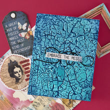 Load image into Gallery viewer, Spellbinders - 3D Embossing Folder - Beautifully Imperfect - Crackle Paint. Available at Embellish Away in Bowmanville Ontario Canada. Example by brand ambassador.