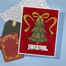 Load image into Gallery viewer, Spellbinders - 3D Embossing Folder - Merry Moments - Christmas Cameos. Available at Embellish Away in Bowmanville Ontario Canada. Example by brand ambassador.