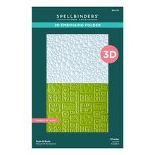 Load image into Gallery viewer, Spellbinders - 3D Embossing Folder - Suds & Buds. Approx. Size: 5.50 x 8.50 in./13.97 x 21.60 cm. Available at Embellish Away in Bowmanville Ontario Canada.