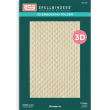 將圖片載入圖庫檢視器 Spellbinders - 3D Embossing Folder - Waffle Cone