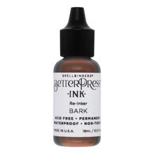 將圖片載入圖庫檢視器 Spellbinders - BetterPress - Ink Reinker - Select from Drop Down. To reink, simply add a few drops of ink from the reinker bottle onto the ink pad and spread evenly. Available at Embellish Away located in Bowmanville Ontario Canada. Bark