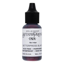 將圖片載入圖庫檢視器 Spellbinders - BetterPress - Ink Reinker - Select from Drop Down. To reink, simply add a few drops of ink from the reinker bottle onto the ink pad and spread evenly. Available at Embellish Away located in Bowmanville Ontario Canada. Black