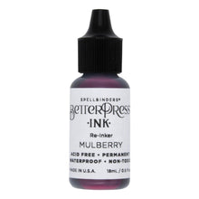將圖片載入圖庫檢視器 Spellbinders - BetterPress - Ink Reinker - Select from Drop Down. To reink, simply add a few drops of ink from the reinker bottle onto the ink pad and spread evenly. Available at Embellish Away located in Bowmanville Ontario Canada. Mulberry
