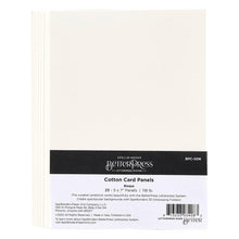 Load image into Gallery viewer, Spellbinders - BetterPress Letterpress - A7 Cotton Card Panels - Bisque - 25/Sheets. BetterPress Cotton Card Panels A7 Porcelain Bisque comes in a pack of 25 A7 (5.0 x 7.0 inch) panels in a natural white color. Available at Embellish Away located in Bowmanville Ontario Canada.