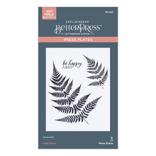 Charger l'image dans la galerie, Spellbinders - BetterPress Press Plate - Field Notes - Lush Ferns. Small Fern, Large Fern, Be Happy Always. At Embellish Away in Bowmanville Ontario Canada.