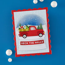Cargar imagen en el visor de la galería, Spellbinders - Die - Holiday Truck Scene. Includes 33 cutting dies. Available at Embellish Away in Bowmanville Ontario Canada. Example by Simon Hurley.