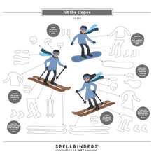將圖片載入圖庫檢視器 Spellbinders - Die - Ski-son's Greetings - Hit the Slopes. Available at Embellish Away in Bowmanville Ontario Canada.