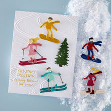 將圖片載入圖庫檢視器 Spellbinders - Die - Ski-son's Greetings - Hit the Slopes. Available at Embellish Away in Bowmanville Ontario Canada. Example by brand ambassador.