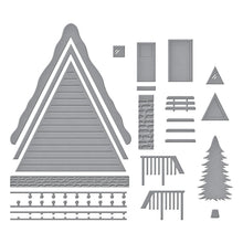 將圖片載入圖庫檢視器 Spellbinders - Die - Ski-son's Greetings - Ski Lodge. Available at Embellish Away in Bowmanville Ontario Canada.