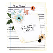 將圖片載入圖庫檢視器 Two dies create different torn edges and the third cuts a torn spiral notebook edge. Available at Embellish Away located in Bowmanville Ontario Canada. Example by brand ambassador.