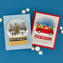Cargar imagen en el visor de la galería, Spellbinders - Die Bundle - Snow Globe Scenes. Available at Embellish Away in Bowmanville Ontario Canada. Example by Simon Hurley.