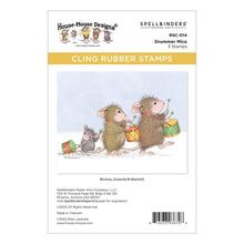 Charger l'image dans la galerie, Spellbinders - House Mouse - Cling Rubber Stamp - Drummer Mice. Drummer Mice Cling Rubber Stamp Set from House-Mouse Designs Holiday Collection and has a set of three stamps. Looking for an adorable marching drum parade? Available at Embellish Away located in Bowmanville Ontario Canada.