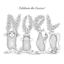 Cargar imagen en el visor de la galería, Spellbinders - House Mouse - Cling Rubber Stamp - Noel. Noel Cling Rubber Stamp Set is part of the from House-Mouse Designs Holiday Collection with a set of two stamps. This line up of playful mice spells out a leafy NOEL accented with holiday berries. Available at Embellish Away located in Bowmanville Ontario Canada.