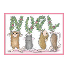Cargar imagen en el visor de la galería, Spellbinders - House Mouse - Cling Rubber Stamp - Noel. Noel Cling Rubber Stamp Set is part of the from House-Mouse Designs Holiday Collection with a set of two stamps. This line up of playful mice spells out a leafy NOEL accented with holiday berries. Available at Embellish Away located in Bowmanville Ontario Canada. Example by brand ambassador.