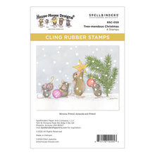 Load image into Gallery viewer, Monica, Friend, Amanda and Friend are around the Christmas tree trimming the tree with wonderful ornaments...so sweet! At Embellish Away in Ontario Canada.
