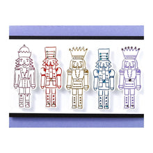 將圖片載入圖庫檢視器 Spellbinders - Press Plate & Die Set By Simon Hurley - Nutcracker Trio. With four press plates and four dies, this set is perfect for creating a nutcracker army! Available at Embellish Away located in Bowmanville Ontario Canada. Example by brand ambassador.