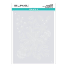 Load image into Gallery viewer, Spellbinders - Stencil - From The Classic Christmas Collection - Christmas Florals. Christmas Florals is from the Classic Christmas Collection and are made of durable Mylar stencil material. Available at Embellish Away located in Bowmanville Ontario Canada.