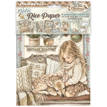 將圖片載入圖庫檢視器 Stamperia - A6 Mini Rice Paper - 8/Sheets - White Christmas. Available at Embellish Away located in Bowmanville Ontario Canada.