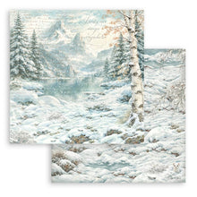 Charger l'image dans la galerie, Stamperia - Backgrounds Double-Sided Paper Pad 12"X12" - 10/Pkg - White Christmas. Available at embellish Away located in Bowmanville Ontario Canada.