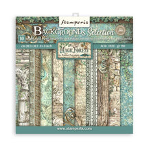 Load image into Gallery viewer, Stamperia - Backgrounds Double-Sided Paper Pad 8"X8" - 10/Pkg - Magic Forest, 10 Designs/1 Each. Available at Embellish Away located in Bowmanville Ontario Canada.