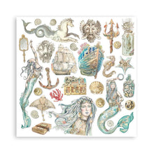 Cargar imagen en el visor de la galería, Stamperia - Double-Sided Paper Pad 8"X8" - 10/Pkg - Songs Of The Sea. The perfect start to your scrapbooks, cards and more! This package contains ten 8x8 inch double-sided sheets with a different design on each side. Available at Embellish Away located in Bowmanville Ontario Canada.