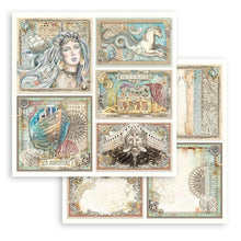 Cargar imagen en el visor de la galería, Stamperia - Double-Sided Paper Pad 8"X8" - 10/Pkg - Songs Of The Sea. The perfect start to your scrapbooks, cards and more! This package contains ten 8x8 inch double-sided sheets with a different design on each side. Available at Embellish Away located in Bowmanville Ontario Canada.