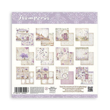 Charger l'image dans la galerie, Stamperia - Double-Sided Paper Pad 8"X8" - 10/Pkg - Lavender, 10 Designs/1 Each. Available in a variety of designs, each sold separately. Contains ten 8x8 inch sheets of double-sided paper, each with a different design. Acid free. Available at Embellish Away located in Bowmanville Ontario Canada.