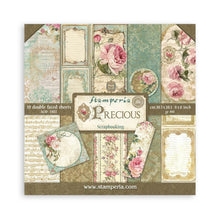 Cargar imagen en el visor de la galería, Stamperia - Double-Sided Paper Pad 8"X8" - 10/Pkg - Precious, 10 Designs/1 Each. All you need for scrapbooking! This package contains ten 8x8 inch sheets of double-sided paper, each in different designs. Acid free. Available at Embellish Away located in Bowmanville Ontario Canada.